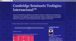 Desktop Screenshot of cambridgeseminarioteologico.blogspot.com
