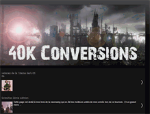 Tablet Screenshot of 40kconversion.blogspot.com