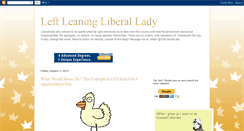 Desktop Screenshot of leftleaningliberallady.blogspot.com