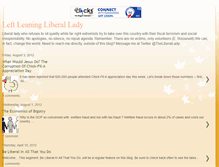 Tablet Screenshot of leftleaningliberallady.blogspot.com