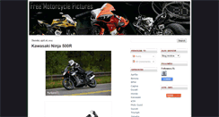 Desktop Screenshot of freemotorcyclepictures.blogspot.com