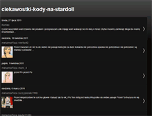 Tablet Screenshot of ciekawostki-kody-na-stardoll.blogspot.com