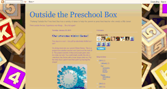 Desktop Screenshot of outsidethepreschoolbox.blogspot.com