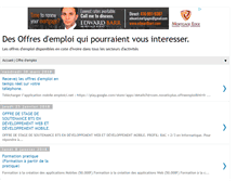 Tablet Screenshot of emploi-ci.blogspot.com