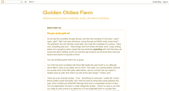 Desktop Screenshot of goldenoldiesfarm.blogspot.com