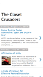 Mobile Screenshot of closetcrusaders.blogspot.com