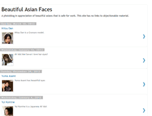 Tablet Screenshot of beautifulasianfaces.blogspot.com