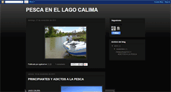 Desktop Screenshot of pescaenlagocalima.blogspot.com