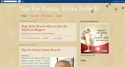 Desktop Screenshot of homebeauty-remedy.blogspot.com