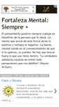 Mobile Screenshot of fortalezamentalsiemprepositivo.blogspot.com