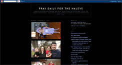 Desktop Screenshot of praydailyforthehaleys.blogspot.com