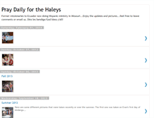 Tablet Screenshot of praydailyforthehaleys.blogspot.com