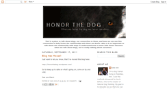 Desktop Screenshot of honorthedog.blogspot.com