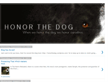 Tablet Screenshot of honorthedog.blogspot.com