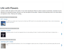 Tablet Screenshot of lifewithflowers.blogspot.com