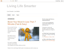 Tablet Screenshot of livinglifesmarter.blogspot.com