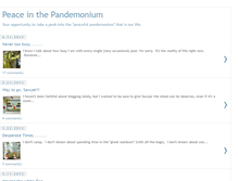 Tablet Screenshot of peaceinthepandemonium.blogspot.com