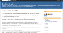 Desktop Screenshot of con-ciencia-libre.blogspot.com