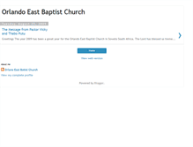 Tablet Screenshot of orlandoeastbaptistchurch.blogspot.com