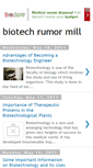 Mobile Screenshot of biotech-rumor-mill.blogspot.com