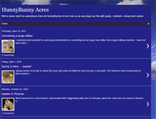 Tablet Screenshot of hunnybunnyacres.blogspot.com