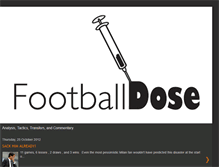 Tablet Screenshot of footballdose.blogspot.com