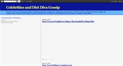 Desktop Screenshot of celebritiesanddiet.blogspot.com