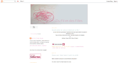 Desktop Screenshot of dufiletdesfilles.blogspot.com