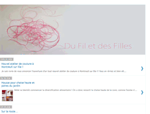 Tablet Screenshot of dufiletdesfilles.blogspot.com