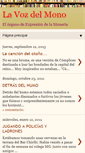Mobile Screenshot of lavozdelmono.blogspot.com
