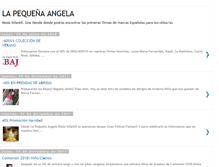 Tablet Screenshot of lapequenaangelamodainfantil.blogspot.com