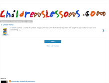Tablet Screenshot of childrenslessons.blogspot.com