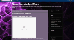 Desktop Screenshot of cheap-garmingpswatch.blogspot.com