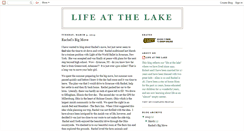 Desktop Screenshot of lifeatthelake07.blogspot.com