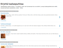 Tablet Screenshot of kirjeitakaakaopurkissa.blogspot.com