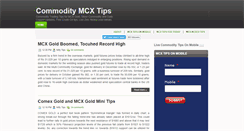 Desktop Screenshot of commodity-mcx-tips.blogspot.com