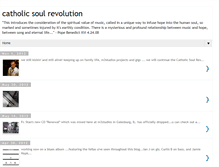 Tablet Screenshot of catholicsoulrevolution.blogspot.com