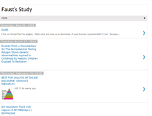 Tablet Screenshot of faustsstudy.blogspot.com