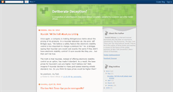 Desktop Screenshot of deliberatedeception.blogspot.com