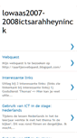 Mobile Screenshot of lowaas2007-2008ictsarahheyninck.blogspot.com