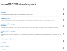 Tablet Screenshot of lowaas2007-2008ictsarahheyninck.blogspot.com