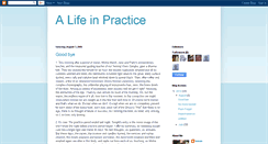 Desktop Screenshot of alifeinpractice.blogspot.com