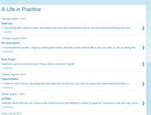 Tablet Screenshot of alifeinpractice.blogspot.com