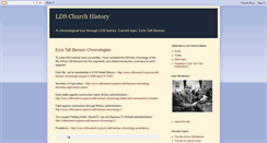 Desktop Screenshot of lds-church-history.blogspot.com