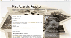 Desktop Screenshot of missallergicreactor.blogspot.com