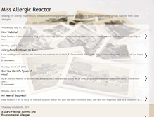 Tablet Screenshot of missallergicreactor.blogspot.com