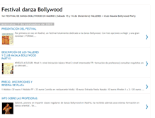 Tablet Screenshot of festivaldanzabollywood.blogspot.com