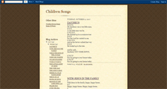 Desktop Screenshot of childrensongs.blogspot.com