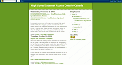 Desktop Screenshot of highspeedontario.blogspot.com