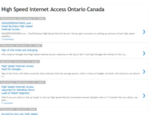 Tablet Screenshot of highspeedontario.blogspot.com